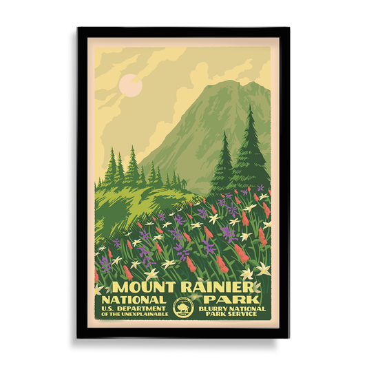 Blurry National Parks: Mount Rainier (Sasquatch)