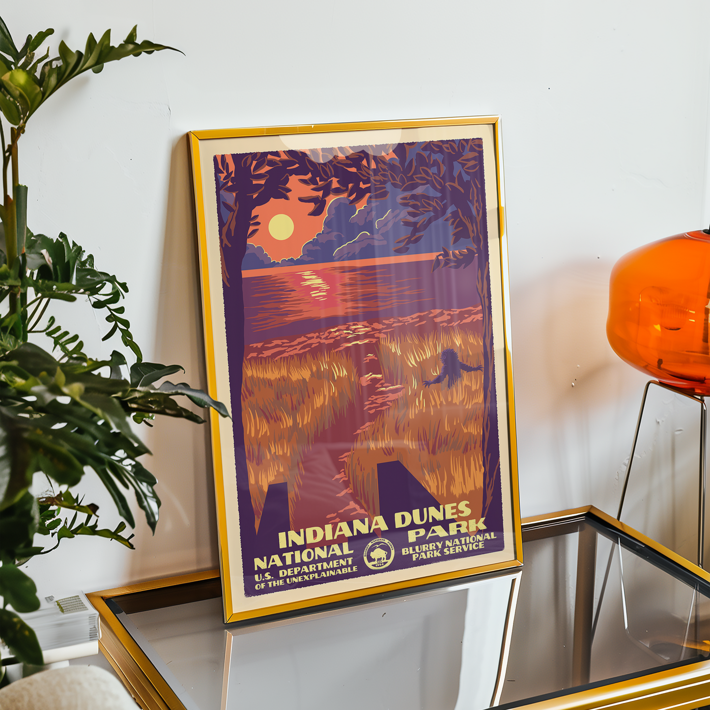 Blurry National Parks: Indiana Dunes (Bigfoot)