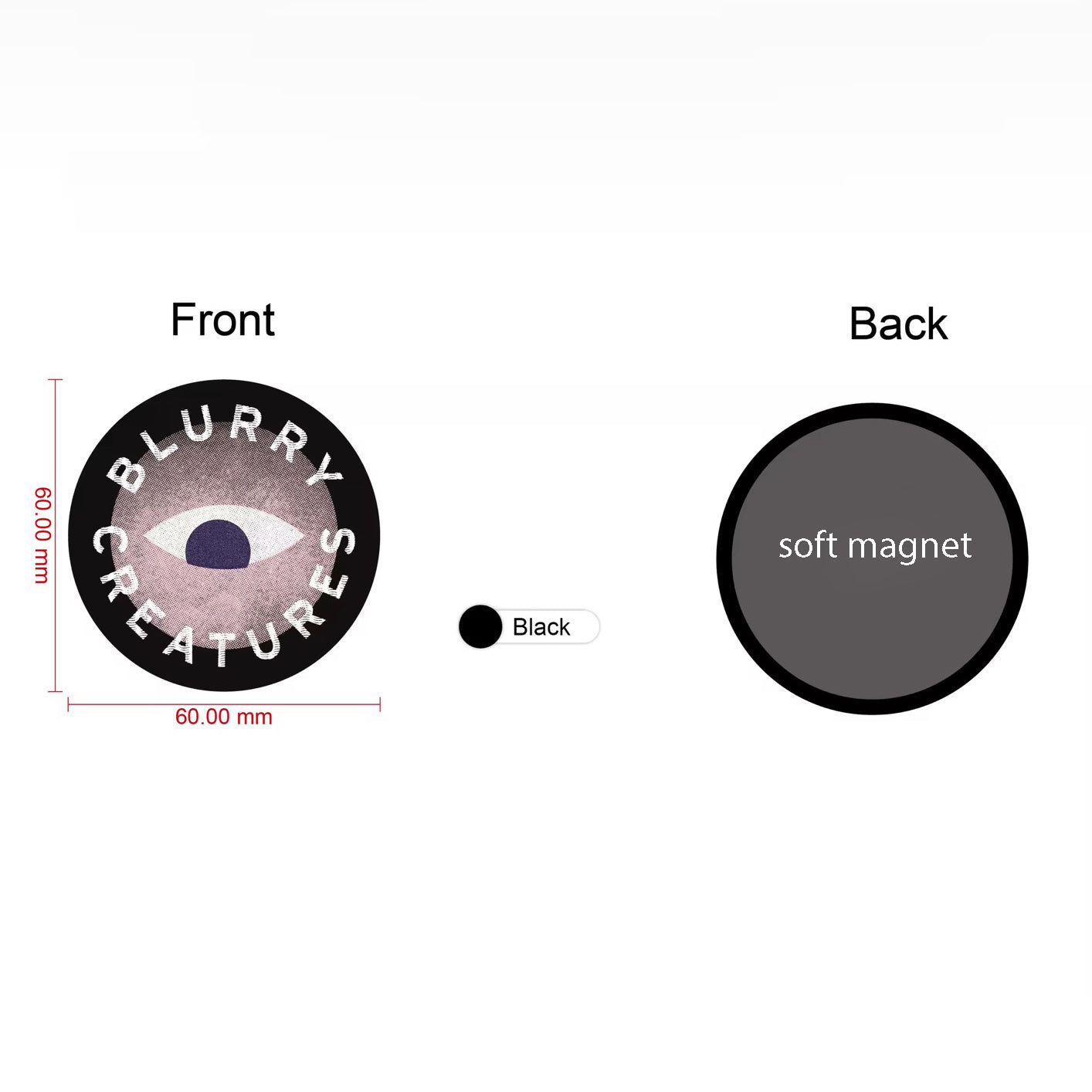 Blurry Creatures Logo Magnet
