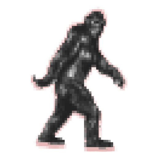 Blurry Bigfoot Sticker