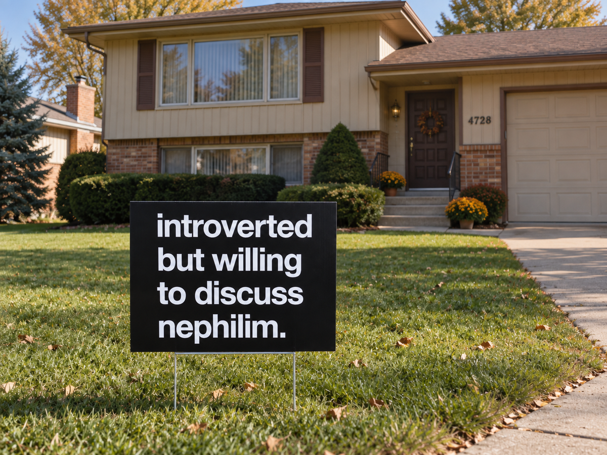 Introverted Yard Sign & Stake (US Shipping Only)