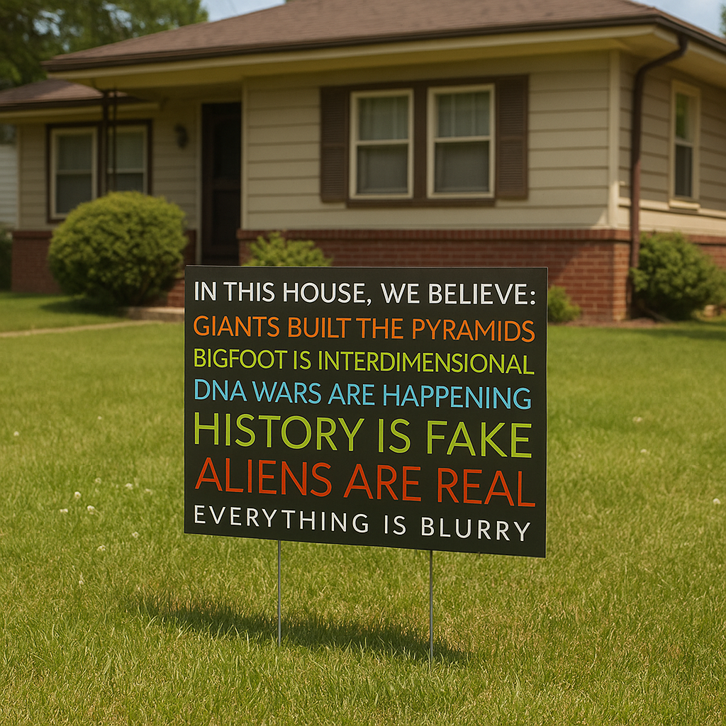 Blurry Yard Sign (US Shipping Only)