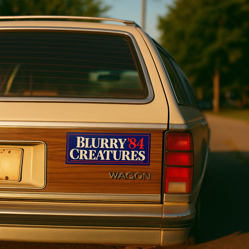 Blurry Bumper Sticker