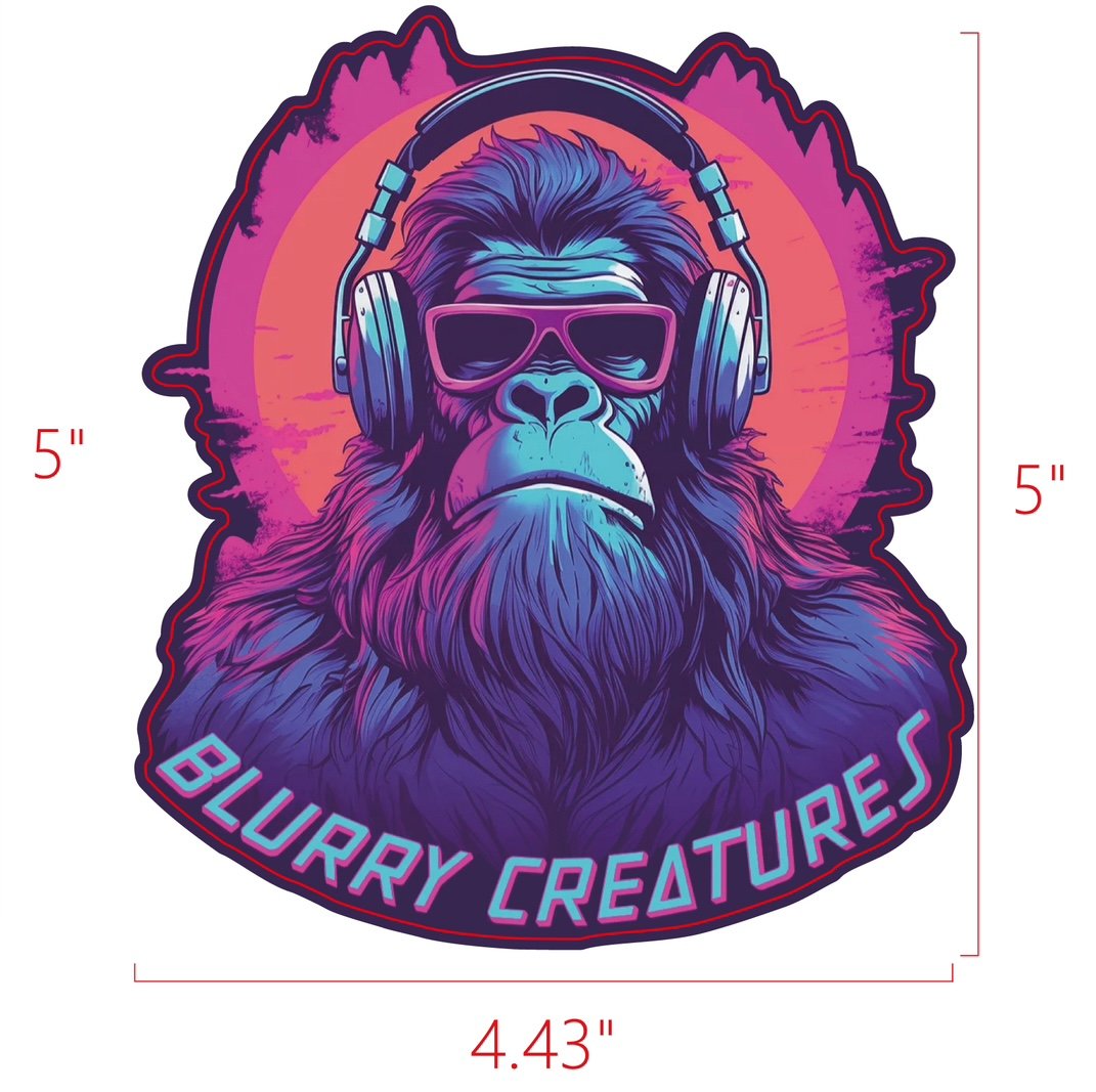 Bigfoot Headphone Sticker!