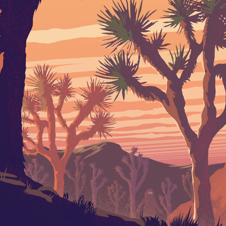 Blurry National Parks: Joshua Tree (Yucca Man)