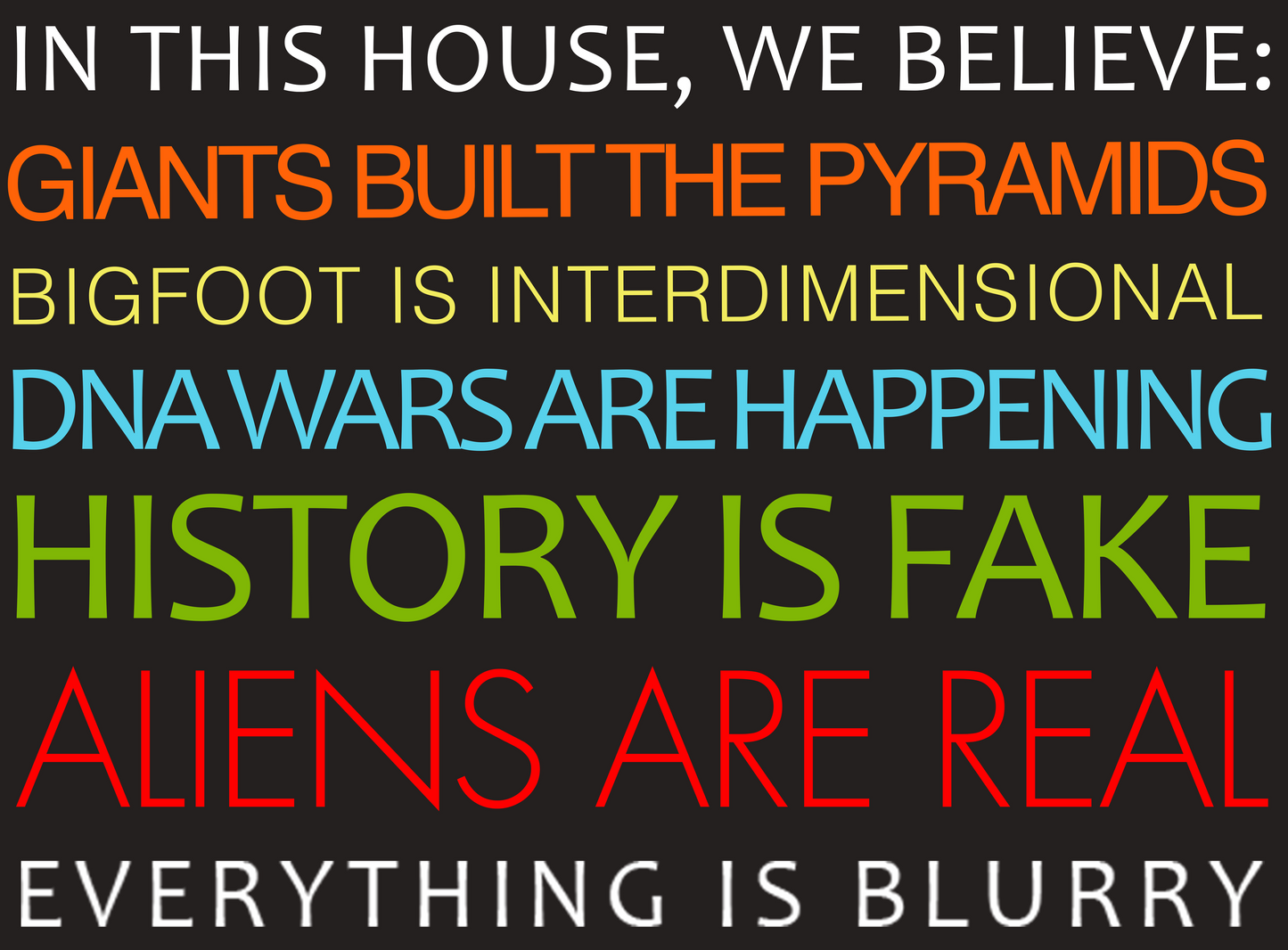 Blurry Yard Sign (US Shipping Only)