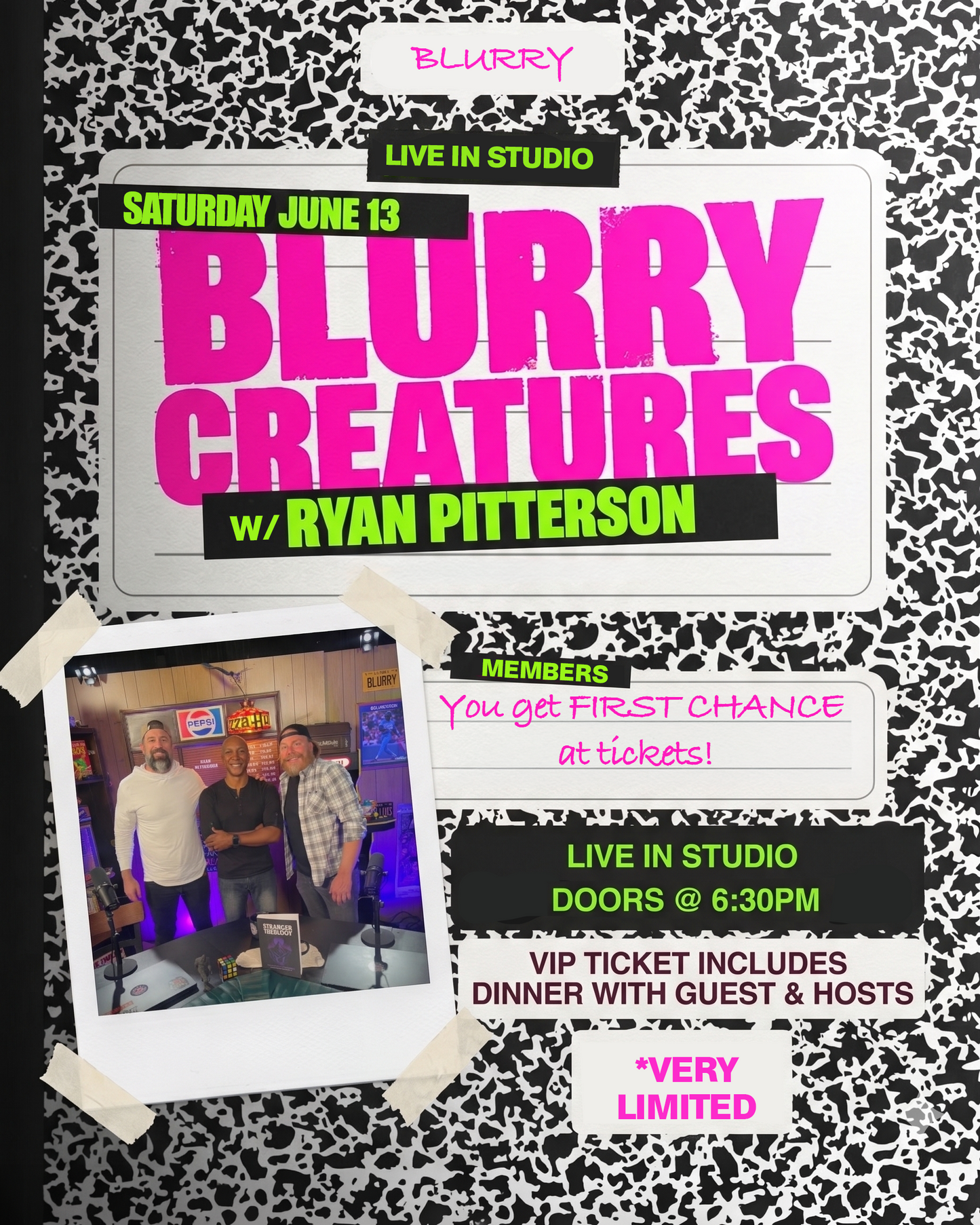 Blurry In-Studio w/ Ryan Pitterson