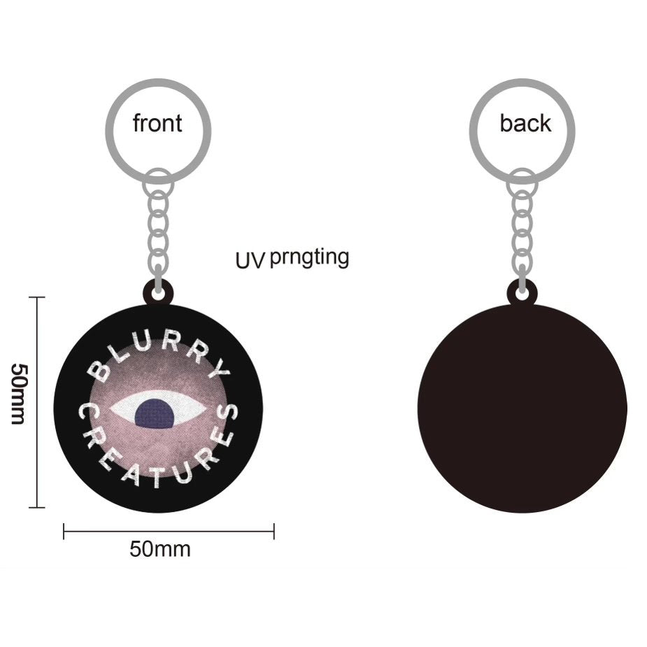 Blurry Creatures Keychain