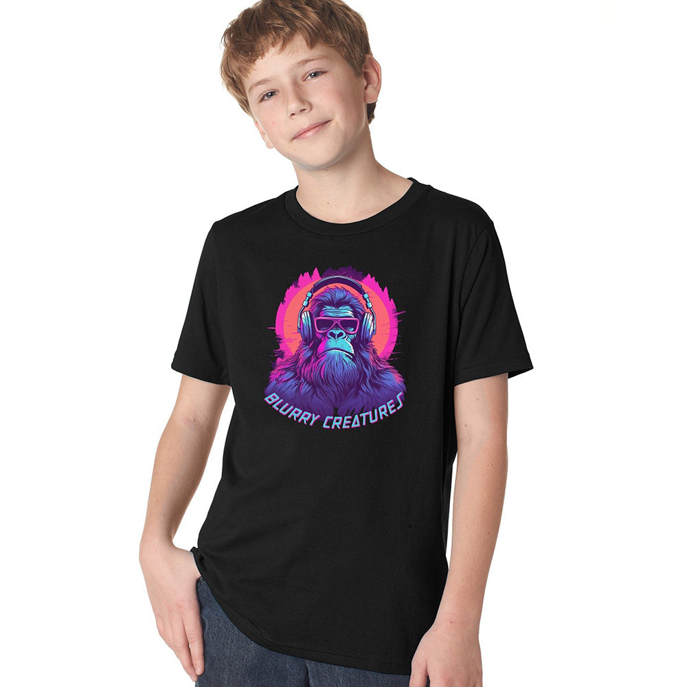 Kids Bigfoot Headphones T-Shirt