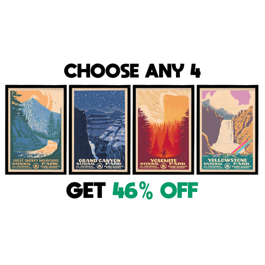 Mix & Match 4 - Blurry National Parks Prints