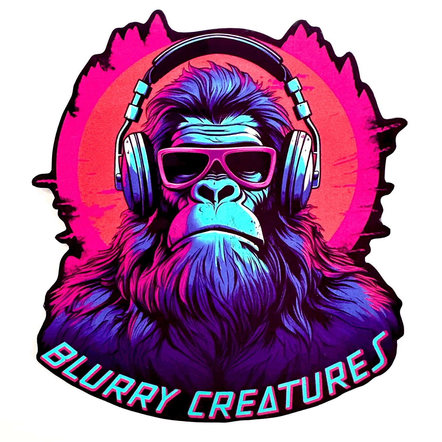 Bigfoot Headphone Sticker!