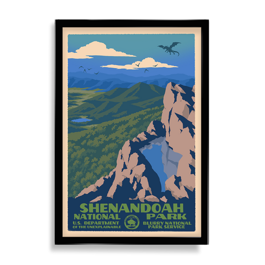 NEW Blurry National Parks: Shenandoah (Snallygaster)