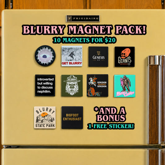 Blurry Creatures Magnet 10 Pack