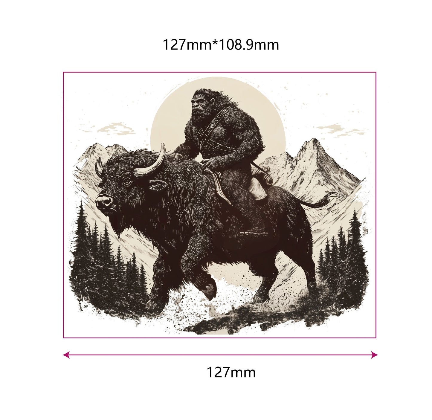 Bigfoot Buffalo Soldier Decal Sticker