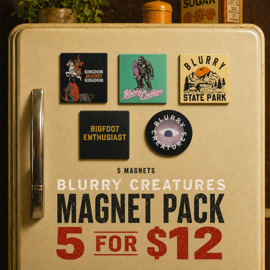 Blurry Creatures Magnet 5 Pack