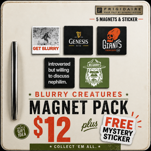 Blurry Creatures Magnet 5 Pack