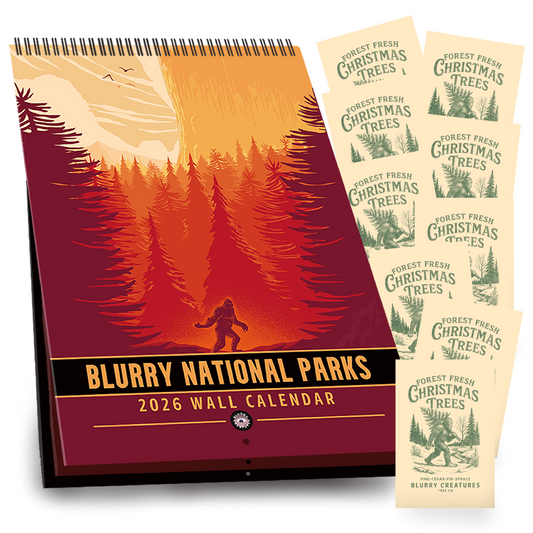 Blurry National Parks Calendar 2026 + 20 Christmas Cards (Pre-order)