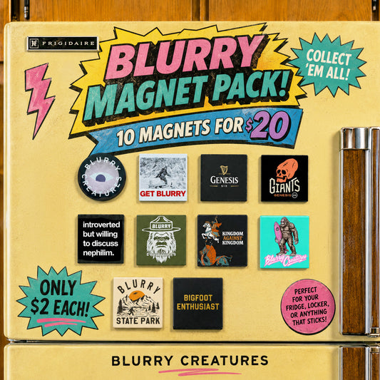 Blurry Creatures Magnet 10 Pack
