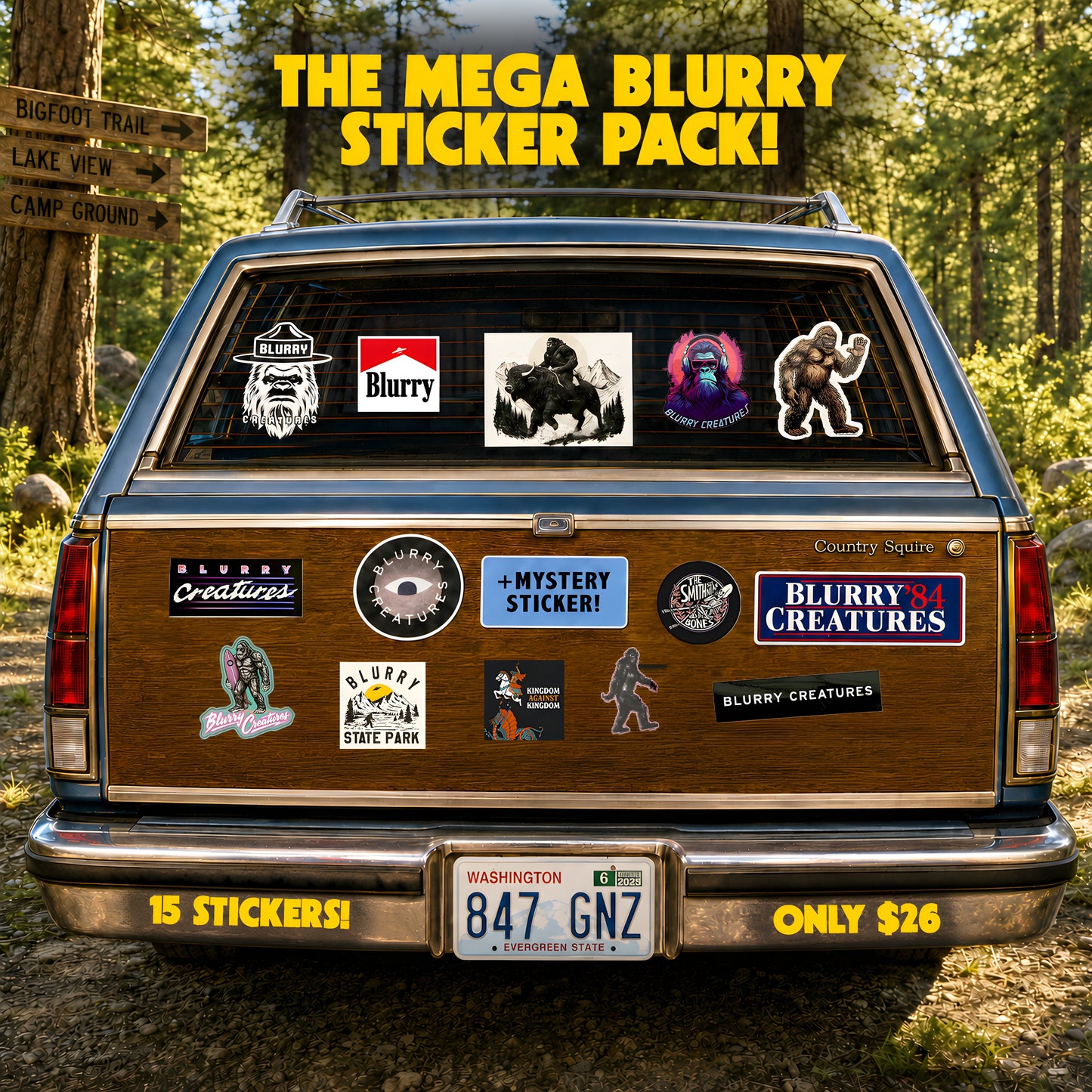 Blurry Creatures Ultimate Sticker Pack — 15 Stickers for $26