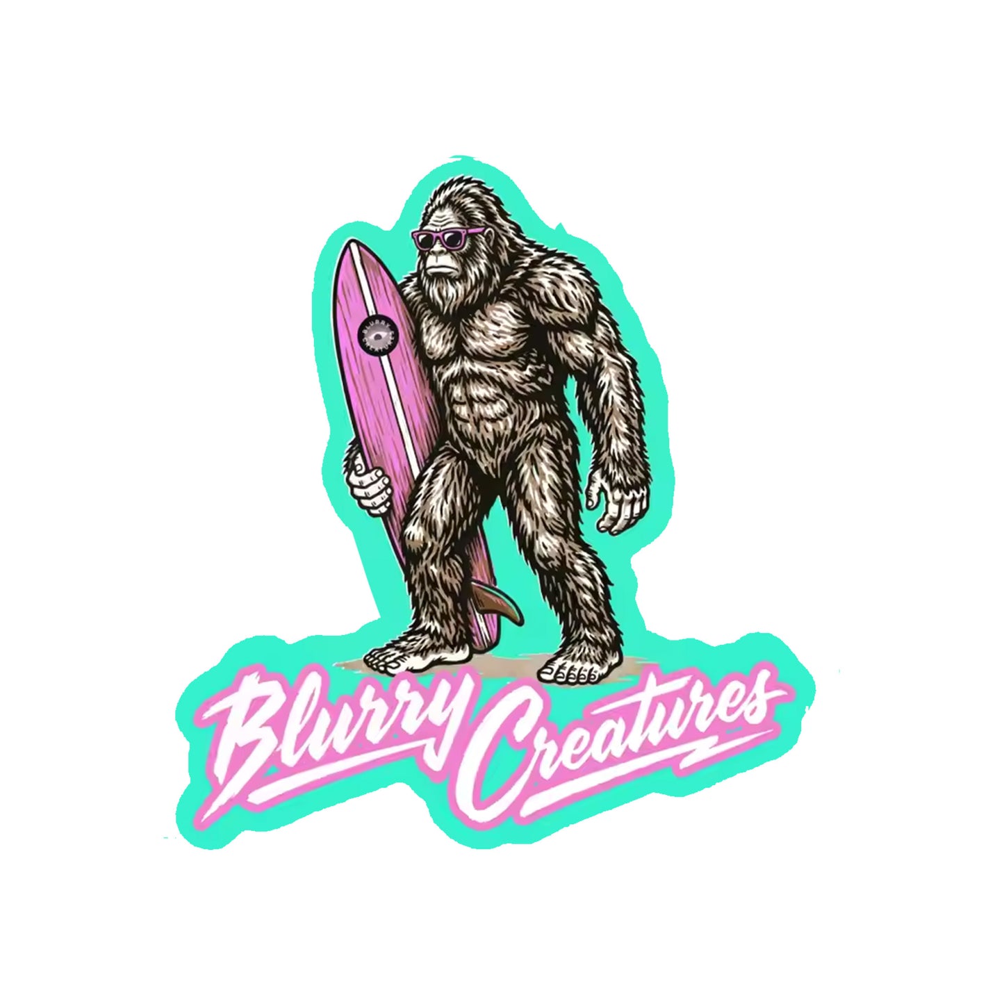 Blurry Surf Sticker