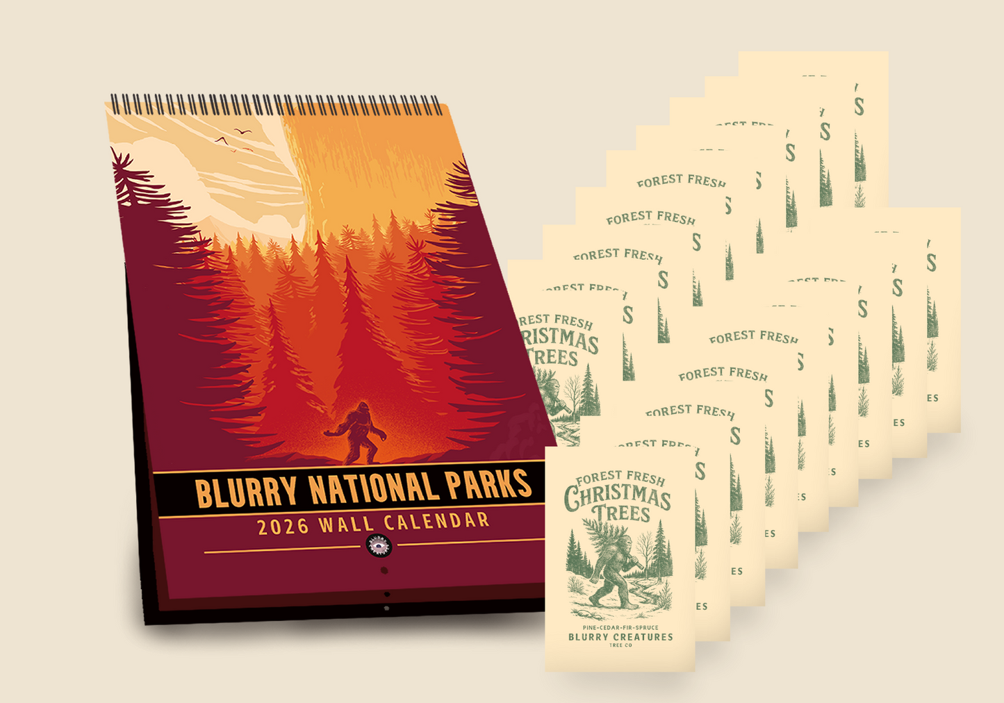 Blurry National Parks Calendar 2026 + 20 Christmas Cards (Pre-order)