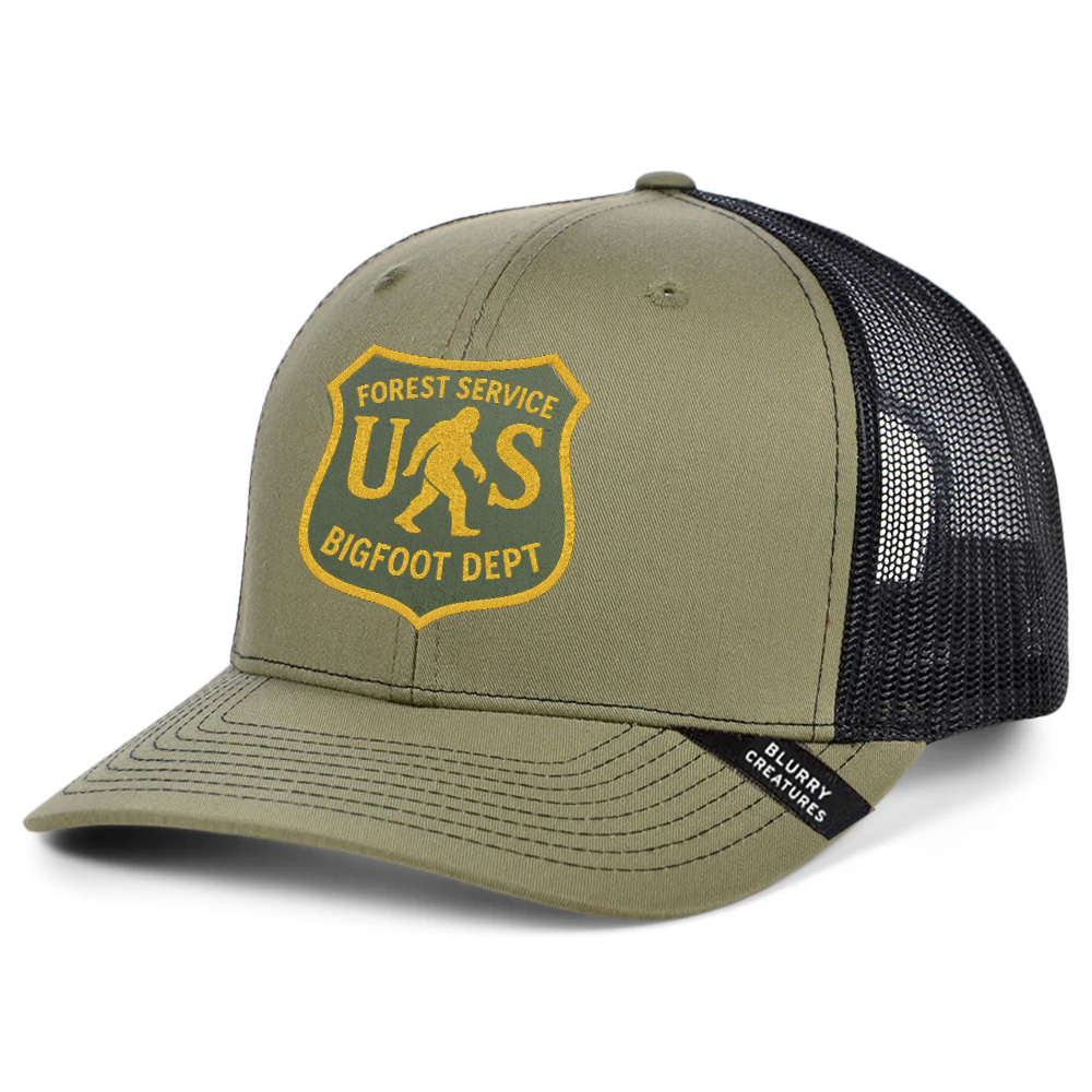 Bigfoot Forest Service Trucker Hat