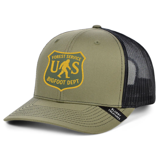 Bigfoot Forest Service Trucker Hat