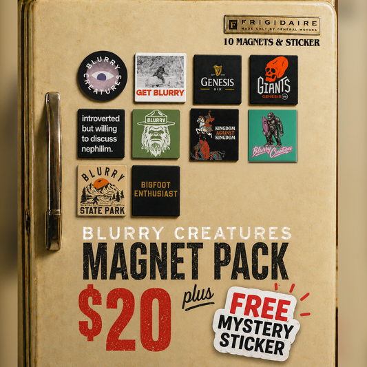 Blurry Creatures Magnet 10 Pack