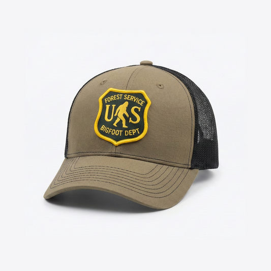 Bigfoot Forest Service Trucker Hat