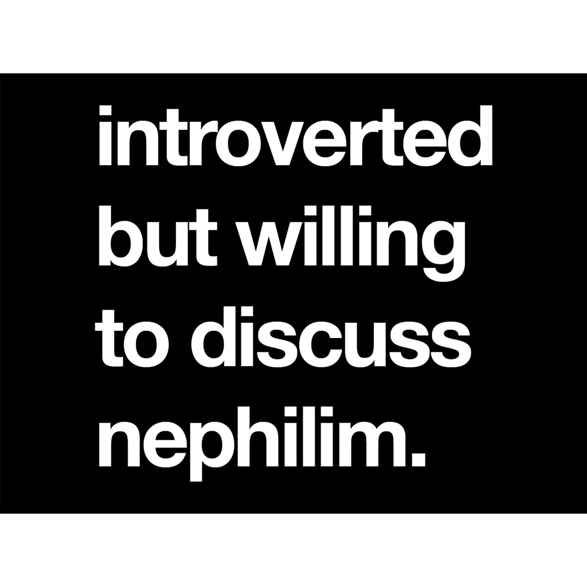 Introverted Yard Sign & Stake (US Shipping Only)